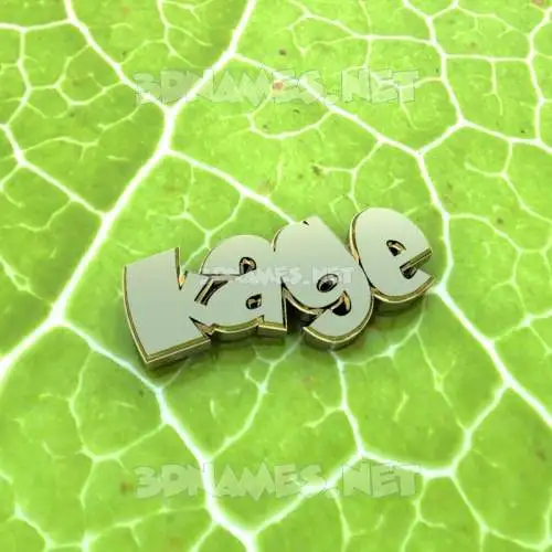 kage in Gold Leaf style - 3D name wallpaper kage in Gold Leaf style - 3D name wallpaper