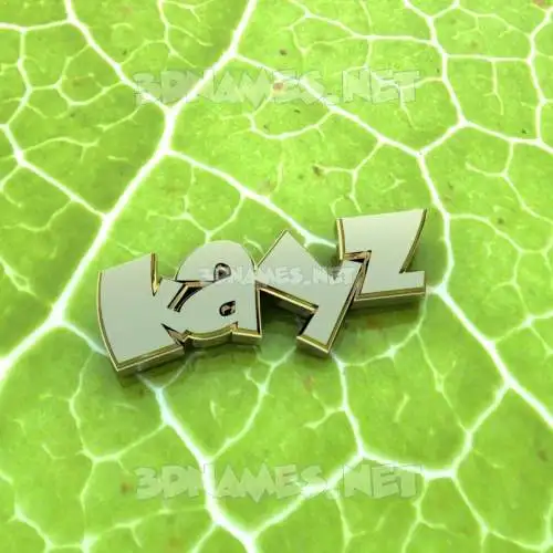 kayz in Gold Leaf style - 3D name wallpaper kayz in Gold Leaf style - 3D name wallpaper