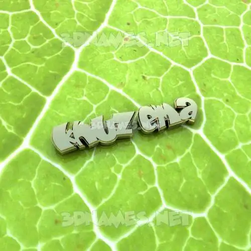 khuzema in Gold Leaf style - 3D name wallpaper