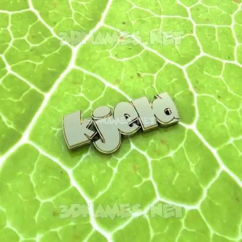 kjeld in Gold Leaf style - 3D name wallpaper