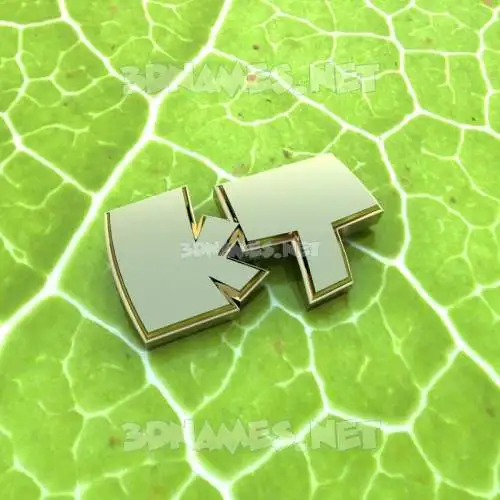 kt in Gold Leaf style - 3D name wallpaper
