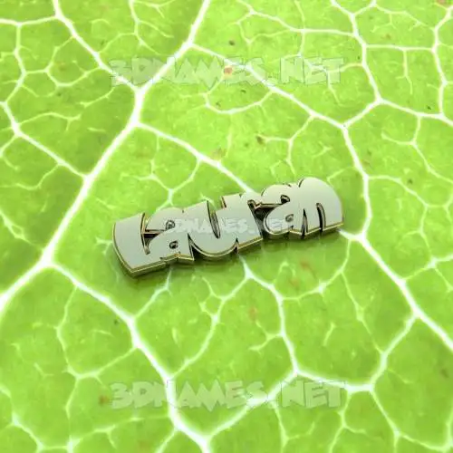lauran in Gold Leaf style - 3D name wallpaper