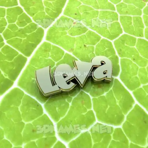 leva in Gold Leaf style - 3D name wallpaper leva in Gold Leaf style - 3D name wallpaper