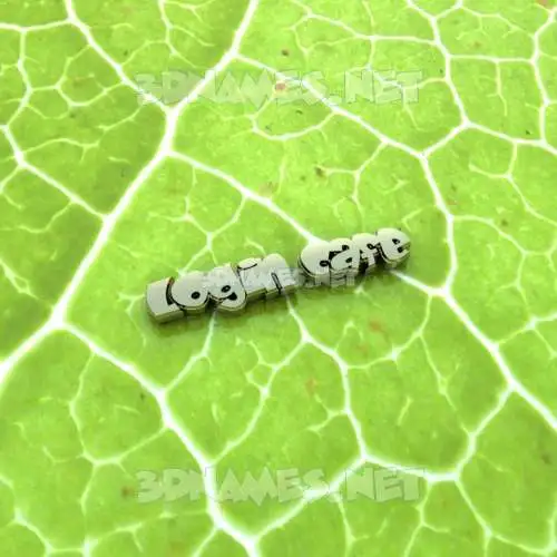 login cafe in Gold Leaf style - 3D name wallpaper