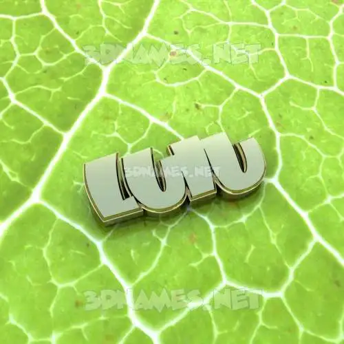 lulu in Gold Leaf style - 3D name wallpaper lulu in Gold Leaf style - 3D name wallpaper