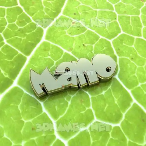 mano in Gold Leaf style - 3D name wallpaper