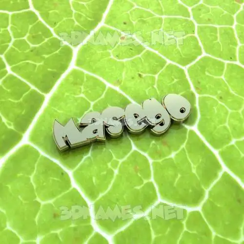masego in Gold Leaf style - 3D name wallpaper