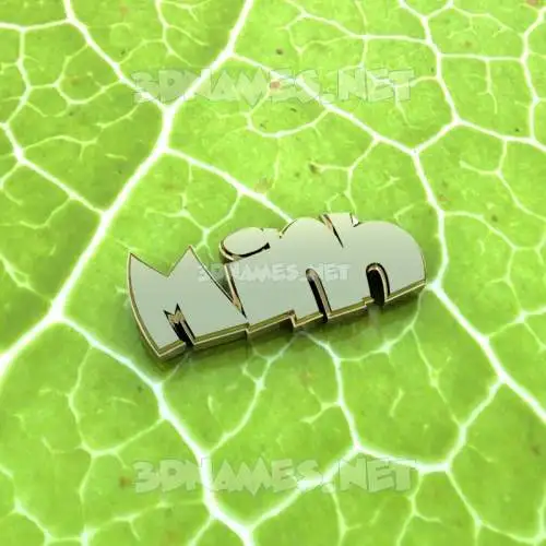 minh in Gold Leaf style - 3D name wallpaper