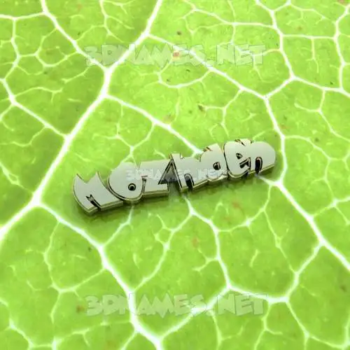 mozhdeh in Gold Leaf style - 3D name wallpaper