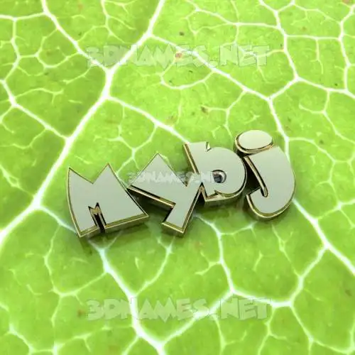 mybj in Gold Leaf style - 3D name wallpaper mybj in Gold Leaf style - 3D name wallpaper