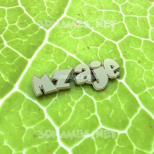 mzaje in Gold Leaf style - 3D name wallpaper mzaje in Gold Leaf style - 3D name wallpaper