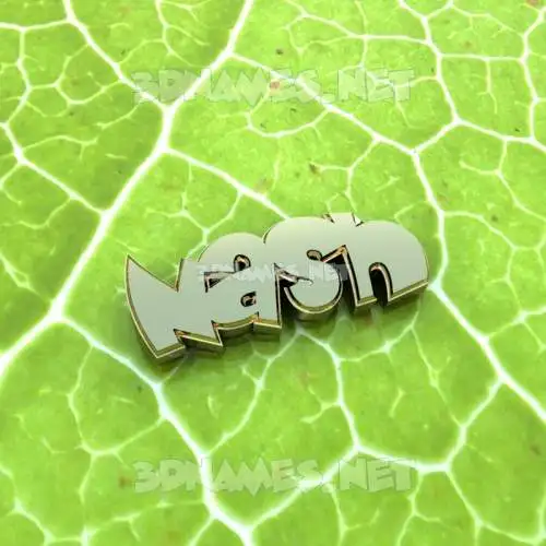 nash in Gold Leaf style - 3D name wallpaper