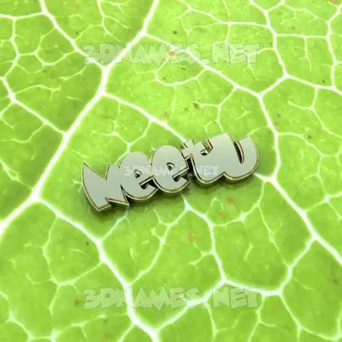 neetu in Gold Leaf style - 3D name wallpaper