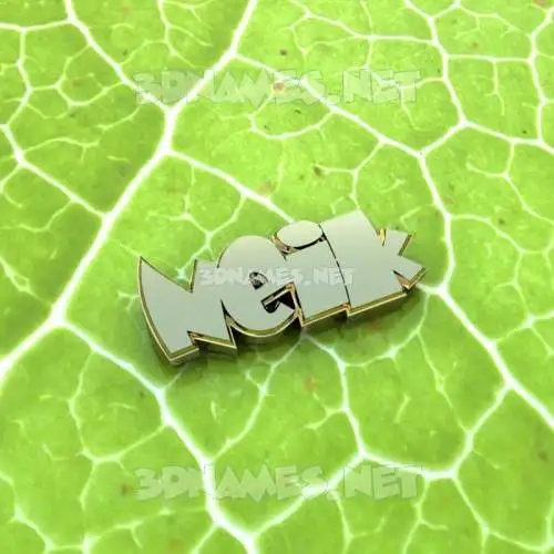 neik in Gold Leaf style - 3D name wallpaper