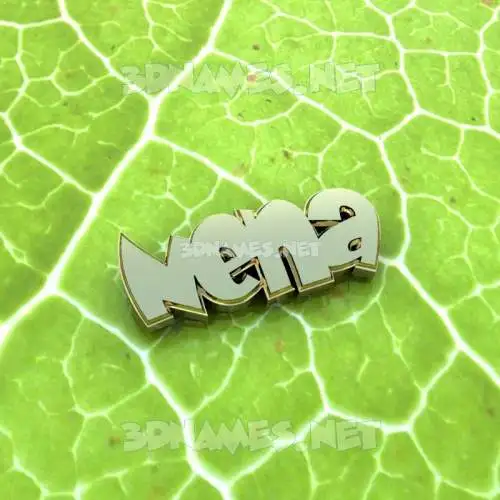 nena in Gold Leaf style - 3D name wallpaper