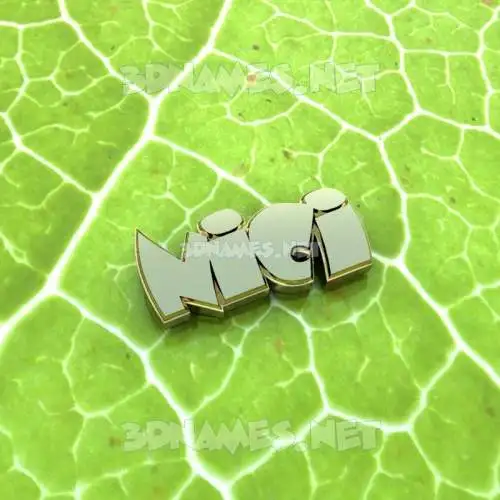 nici in Gold Leaf style - 3D name wallpaper nici in Gold Leaf style - 3D name wallpaper
