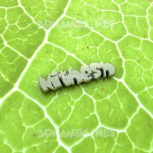 nithesh in Gold Leaf style - 3D name wallpaper