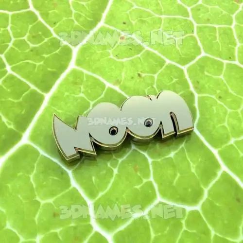 noon in Gold Leaf style - 3D name wallpaper