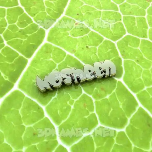 nosheen in Gold Leaf style - 3D name wallpaper