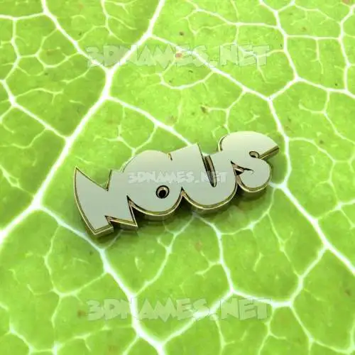 nous in Gold Leaf style - 3D name wallpaper