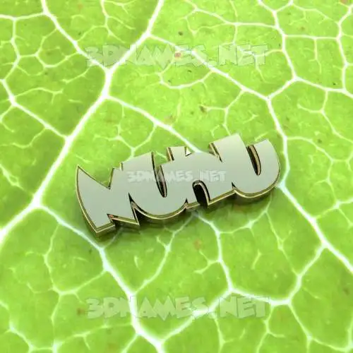 nuhu in Gold Leaf style - 3D name wallpaper