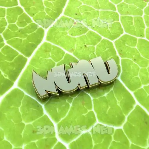 nunu in Gold Leaf style - 3D name wallpaper nunu in Gold Leaf style - 3D name wallpaper