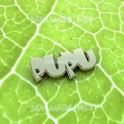 pupu in Gold Leaf style - 3D name wallpaper pupu in Gold Leaf style - 3D name wallpaper