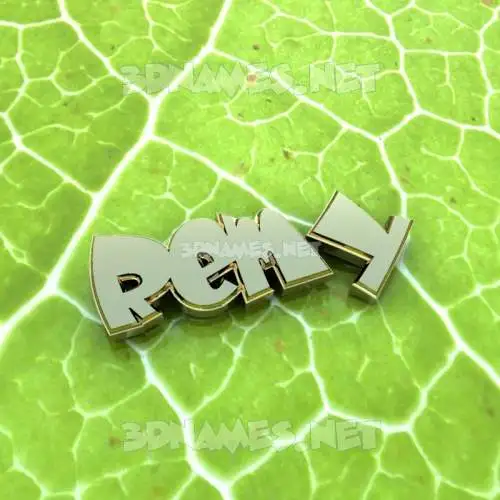 remy in Gold Leaf style - 3D name wallpaper
