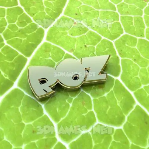 roz in Gold Leaf style - 3D name wallpaper roz in Gold Leaf style - 3D name wallpaper
