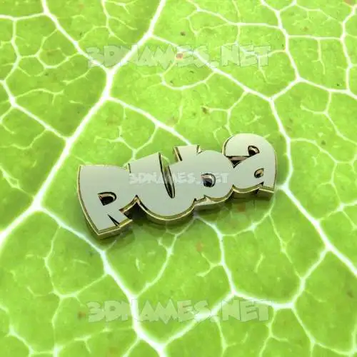 ruba in Gold Leaf style - 3D name wallpaper ruba in Gold Leaf style - 3D name wallpaper