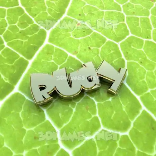 rudy in Gold Leaf style - 3D name wallpaper rudy in Gold Leaf style - 3D name wallpaper