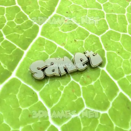 samet in Gold Leaf style - 3D name wallpaper samet in Gold Leaf style - 3D name wallpaper