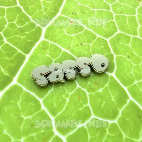 sasso in Gold Leaf style - 3D name wallpaper