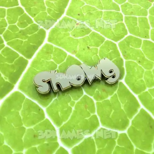 showg in Gold Leaf style - 3D name wallpaper