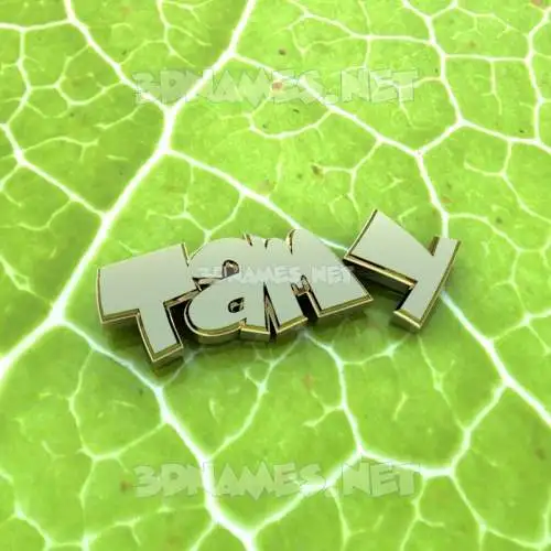 tamy in Gold Leaf style - 3D name wallpaper
