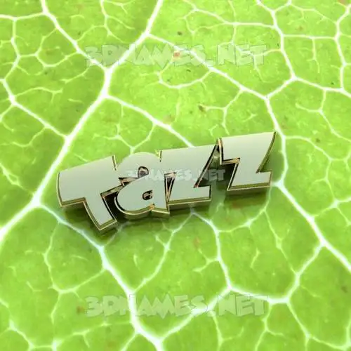 tazz in Gold Leaf style - 3D name wallpaper tazz in Gold Leaf style - 3D name wallpaper