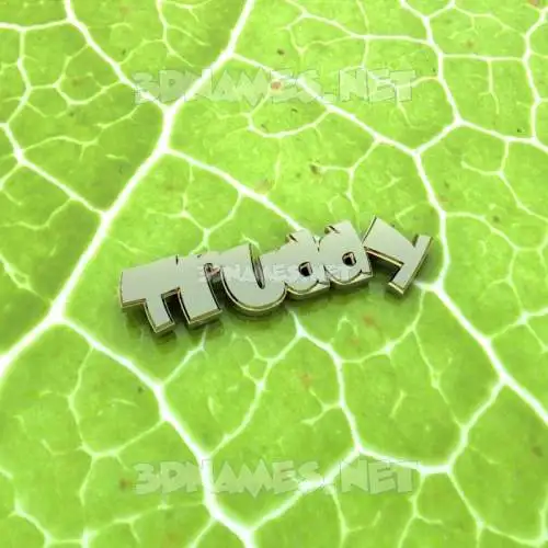 truddy in Gold Leaf style - 3D name wallpaper
