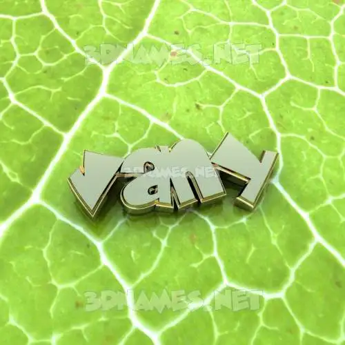 vany in Gold Leaf style - 3D name wallpaper
