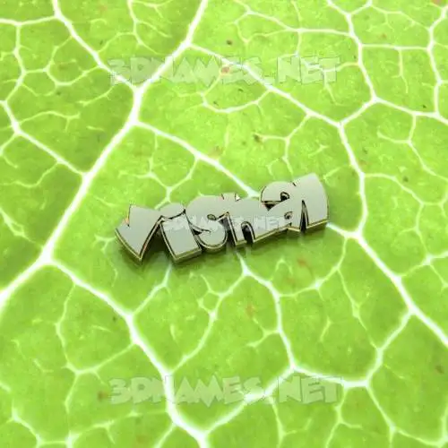 vishal in Gold Leaf style - 3D name wallpaper