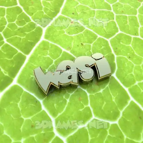 wasi in Gold Leaf style - 3D name wallpaper wasi in Gold Leaf style - 3D name wallpaper