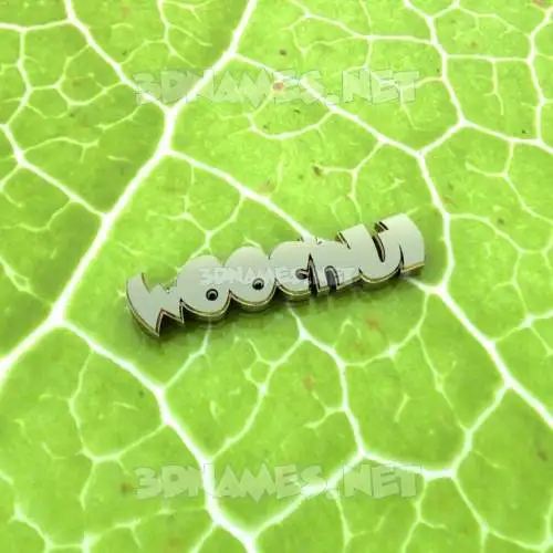woochul in Gold Leaf style - 3D name wallpaper