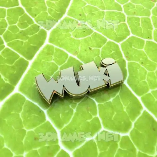 wuki in Gold Leaf style - 3D name wallpaper wuki in Gold Leaf style - 3D name wallpaper