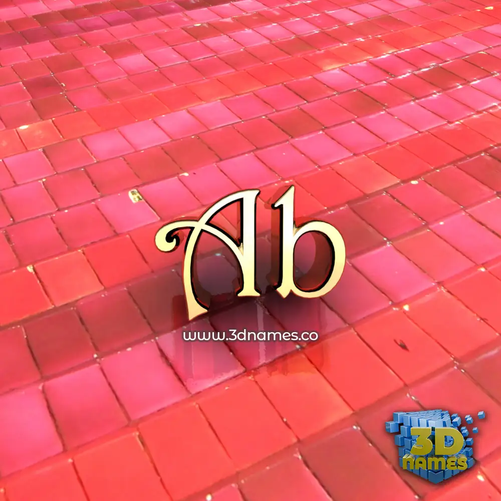 ab in Red Tiles style - 3D name wallpaper ab in Red Tiles style - 3D name wallpaper