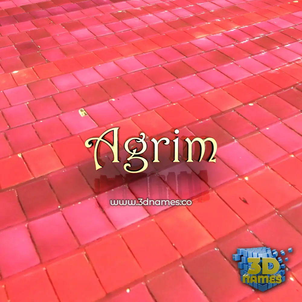 agrim in Red Tiles style - 3D name wallpaper agrim in Red Tiles style - 3D name wallpaper