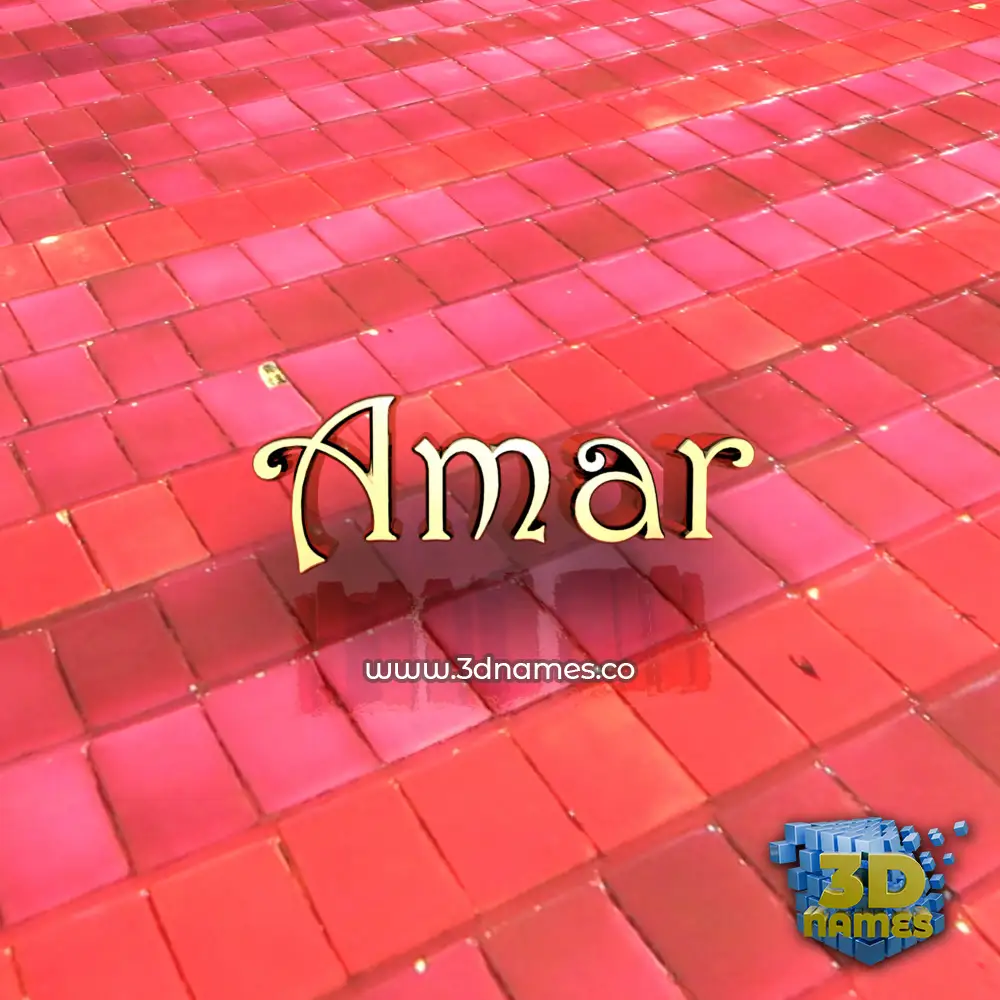 amar in Red Tiles style - 3D name wallpaper amar in Red Tiles style - 3D name wallpaper