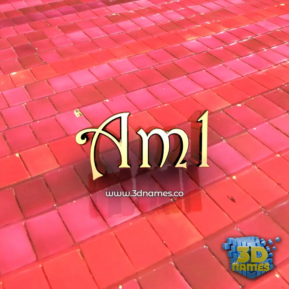 aml in Red Tiles style - 3D name wallpaper aml in Red Tiles style - 3D name wallpaper
