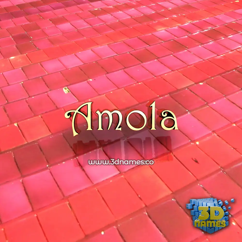 amola in Red Tiles style - 3D name wallpaper amola in Red Tiles style - 3D name wallpaper