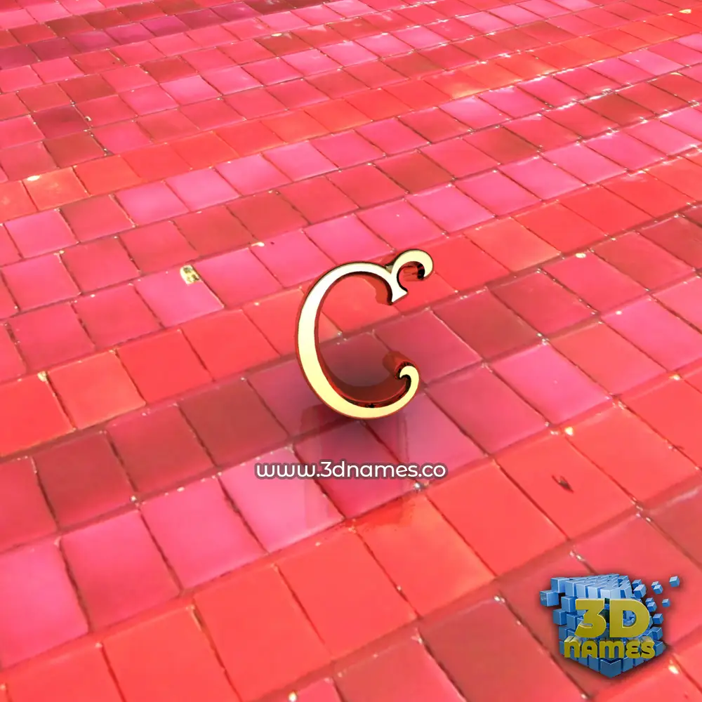 c in Red Tiles style - 3D name wallpaper c in Red Tiles style - 3D name wallpaper