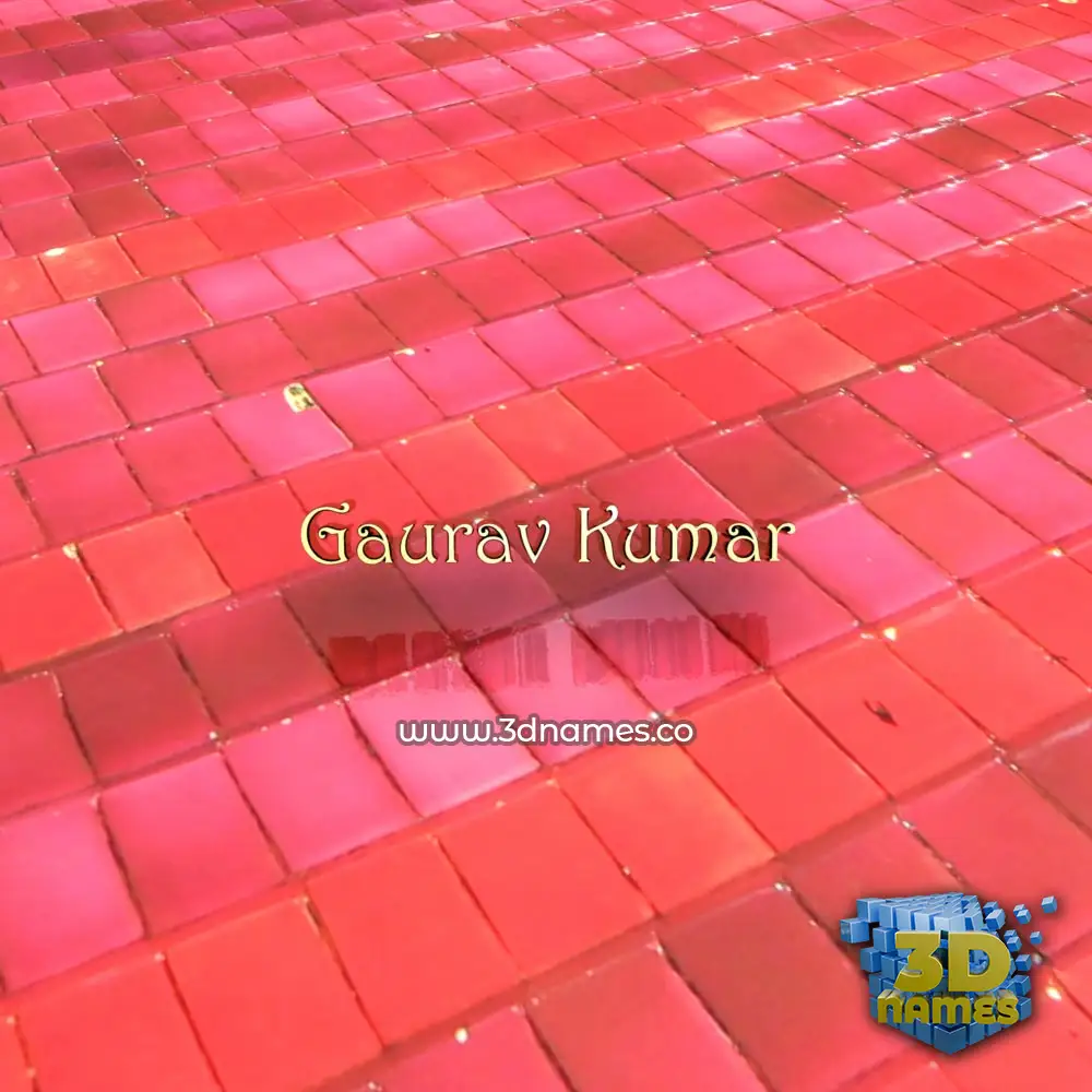 gaurav kumar in Red Tiles style - 3D name wallpaper gaurav kumar in Red Tiles style - 3D name wallpaper