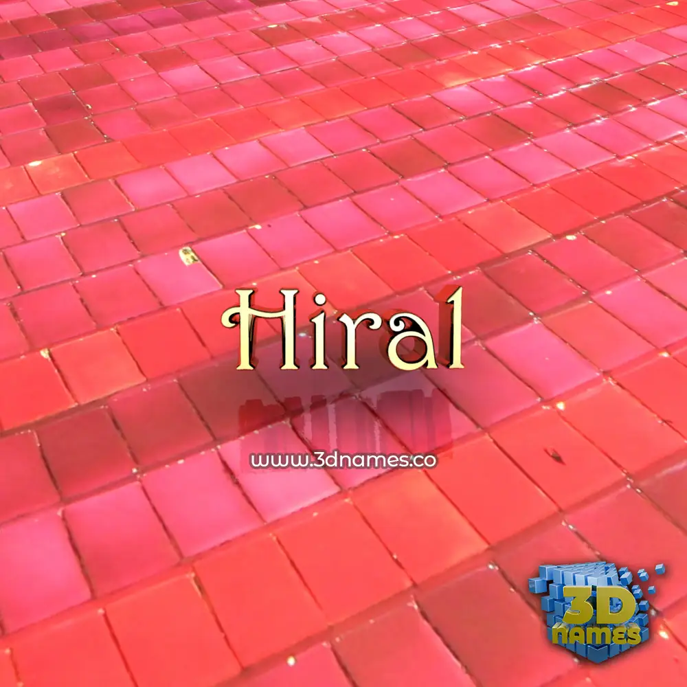 hiral in Red Tiles style - 3D name wallpaper hiral in Red Tiles style - 3D name wallpaper